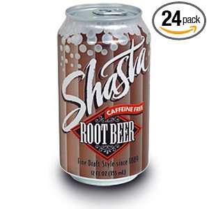 Shasta Root Beer Soda, 12 Ounce Cans Grocery & Gourmet Food