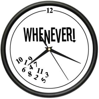 WHENEVER Wall Clock retired retirement office gift  