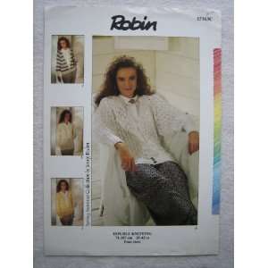  Robin Diamante DK Cardigan Double Knitting Pattern 15163C 