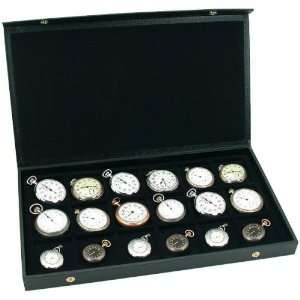   Pocket Watch Display Case Storage Box For 18 Watches