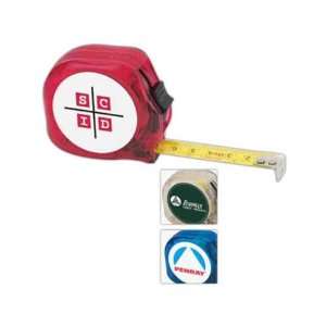 Translucent tape measure with power lock and belt clip, 12 