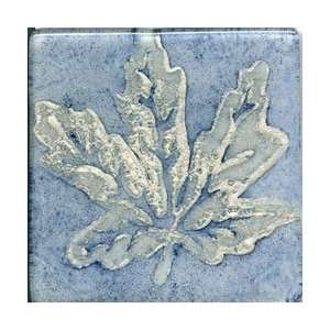 Miila Studios Elements Glass Tile 2 x 2 Maple Blue Silver Ceramic Tile