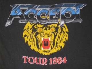 1984 ACCEPT BALLS TO THE WALL VTG CONCERT T SHIRT TOUR  