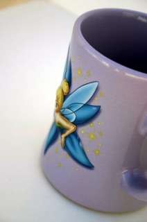 Disney Tinker Bell Coffee Cup Lavender 3d Mug 16 oz  