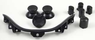 Black Out Parts Xbox 360 Controller Thumbsticks ABXY Buttons Dpad 