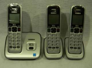 Uniden D1660 3 DECT 6.0 Caller ID Cordless Phone System w/ 3 Handsets 