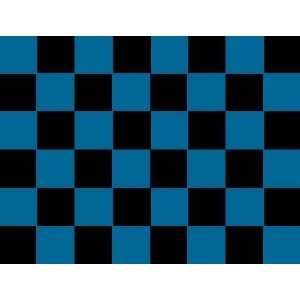  Checkered Polyester 5 x 3 Flag Royal Blue/Black