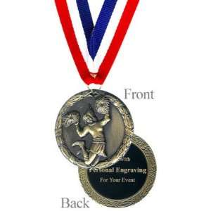  Engraved Cheerleading Medal