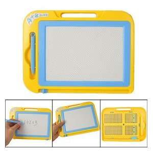  Children Yellow Blue Frame Magnetic Writing Drawing Board 