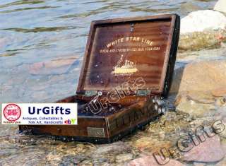   Titanic Cruise Ship Souvenir Wood Wooden Trinket Storage Jewelry Box