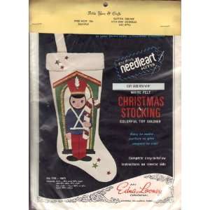    Colorful Toy Soldier Christmas Stocking Kit #F124 