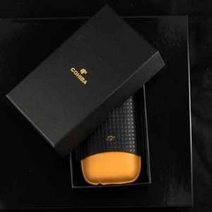    Adjustable Leather Cohiba 3 Cigar Cigar Case 