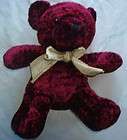 Dan Dee Dark Red 10 Teddy Bear Stuffed