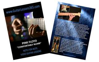 Pink Floyd Comfortably Numb Guitar Lesson DVD NEW  
