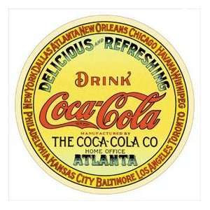 Coca Cola Drink Coke Round Metal Sign *SALE*