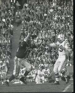 1960s John Unitas Baltimore Colts Deacon Jones Rams 8 x 10 Original 