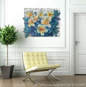 Floral metal wall hanging modern home decor  