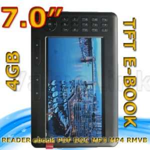  4GB eBook Reader, 7 inch Full Color Display, 800 x 480 