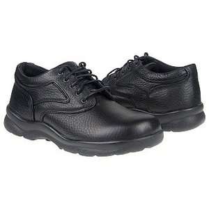   Y500 Casual Walking Oxford Black Leather Comfort Diabetic Shoe  