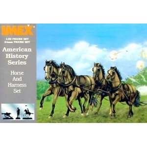  Confederate Horses & Harness Civil War Set 1 32 Imex Toys 