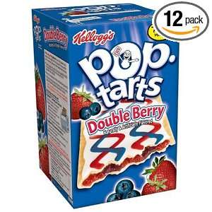Pop Tarts Frosted Double Berry, 14.1 Ounce, 8 Count Boxes (Pack of 12)