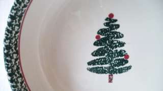 Furio Fuo5 Sponge Christmas Tree Round Serving Bowl  