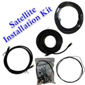 Satellite Dish Mounting & Wiring Installation Kit FTA  
