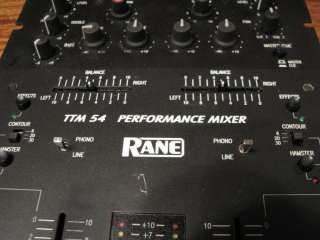 Rane TTM 54 Performance DJ Battle Mixer Vinyl TTM 54 Predecessor to 