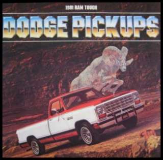1981 Dodge Pickup Truck Brochure Ram 150 250 350  