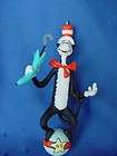 1999 Hallmark 2 ornaments set Dr. Seuss CAT IN THE HAT & Fish in Cup 