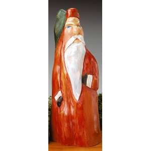  Cypress Knee Santa Figure, Red Coat