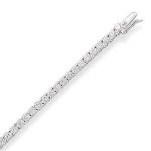    Tennis Bracelet Cubic Zirconia CZ and Sterling Silver Jewelry