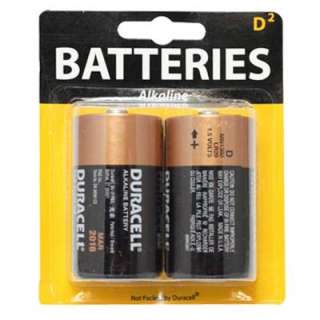 Duracell D 2pk 1.5V Alkaline Battery Repack LR20 MN1300  