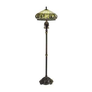 Dale Tiffany TF100905 Lewellen Floor Lamp, Antique Bronze/Sand and Art 