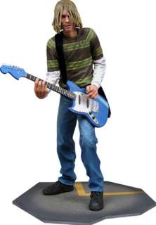 Kurt Cobain Nirvana Figure Fender Mustang Guitar +Stand  