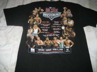 WWF WWE Wrestling Wrestlemania 22 Big Time Mens Shirt Medium OOP 