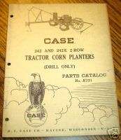 Case Tractor 242 242E Eagle Hitch Planter Parts Catalog  
