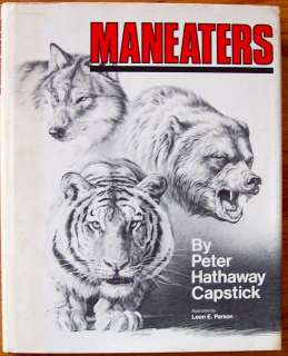 MANEATERS PETER HATHAWAY CAPSTICK Hard Cover Very Good  