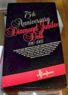 Effanbee 19 Limited Ed 75th Diamond Jubilee Doll NRFB  