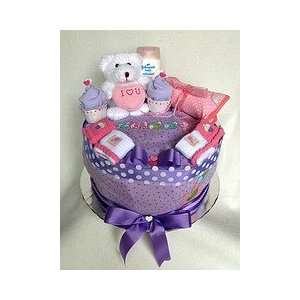   Tier Baby Shower Diaper Cake Gift/Centerpiece