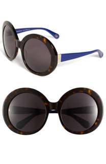 Diane von Furstenberg Gloria Oversized Round Sunglasses  