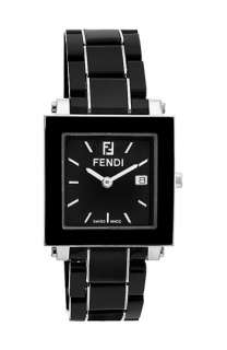 Fendi Large Square Ceramic Bracelet Watch  