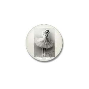 Anna Pavlova, Cygne Photography Mini Button by 