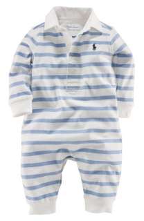 Ralph Lauren Rugby Stripe Coveralls (Infant)  