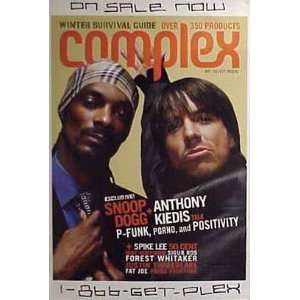  SNOOP DOGG & ANTHONY KIEDIS Complex Magazine Cover Poster 