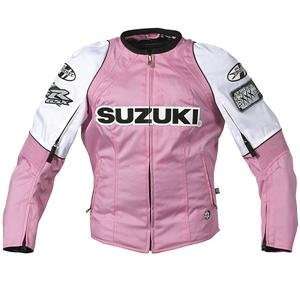  Joe Rocket Womens Suzuki Deelux Jacket   X Small/Pink/White 