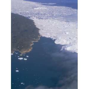 Aerial Shot of West Coast of Greenland, Ilulissat, Greenland, Polar 