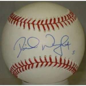 David Wright Autographed Ball   Holo Holo   Autographed Baseballs