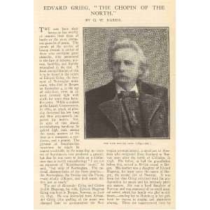  1907 Musical Composer Edvard Grieg 