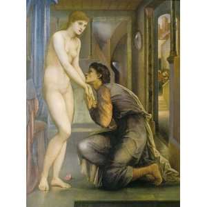 Hand Made Oil Reproduction   Edward Coley Burne Jones   24 x 32 inches 